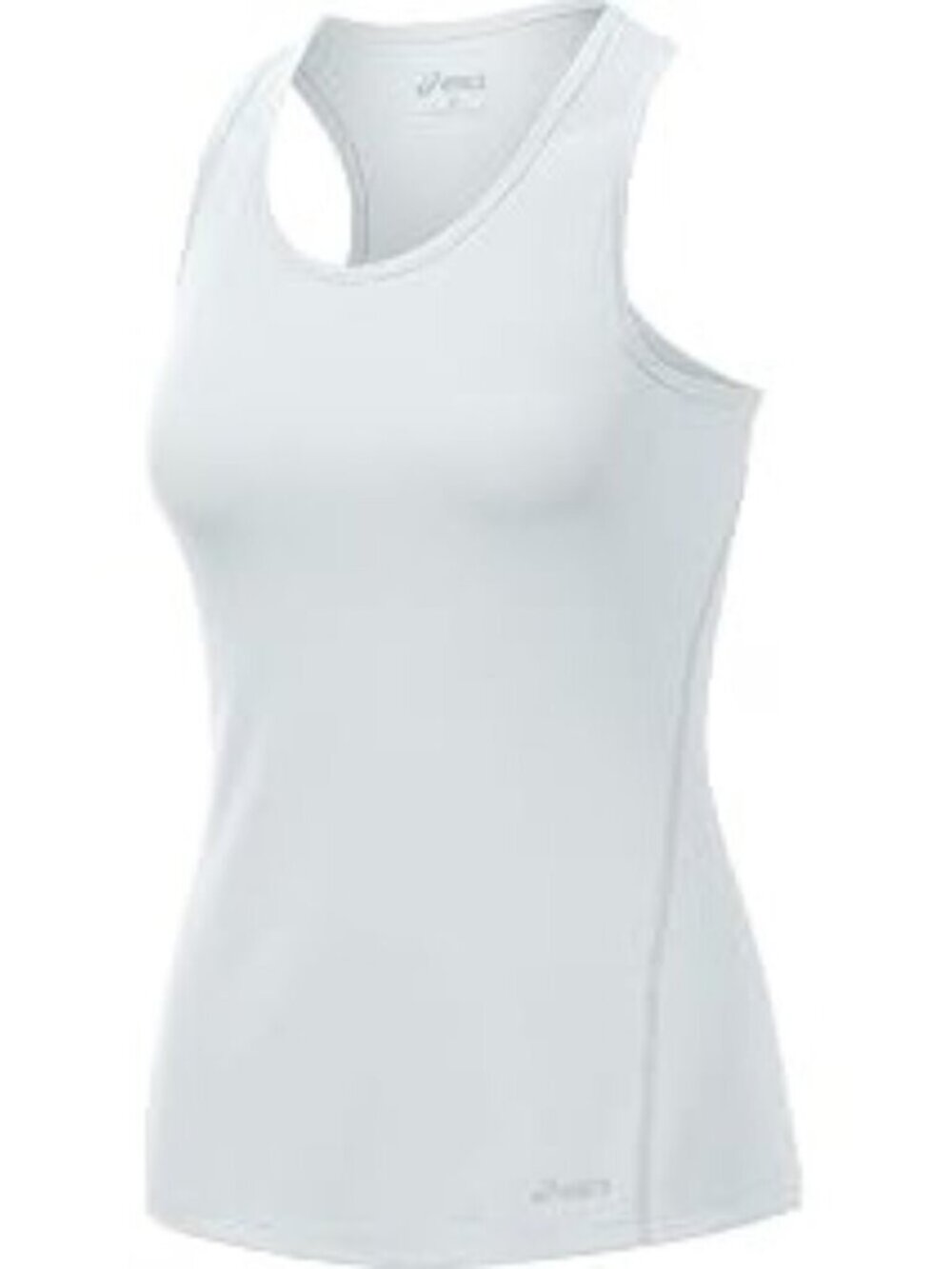 NWOT ASICS XL White Tank Core Singlet Mesh Wicking Racerback Semi Fit Never Worn